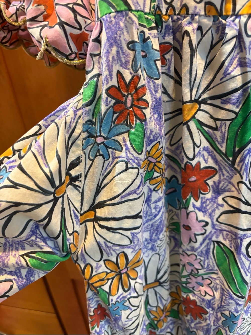 Celia B Floral Puff-Sleeve Dress a STUNNER! Size M Estimate (read description) - Picture 10 of 11